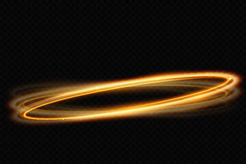 Light wave of shiny gold lines.Gold color glowing design element.Wavy bright stripes.	
