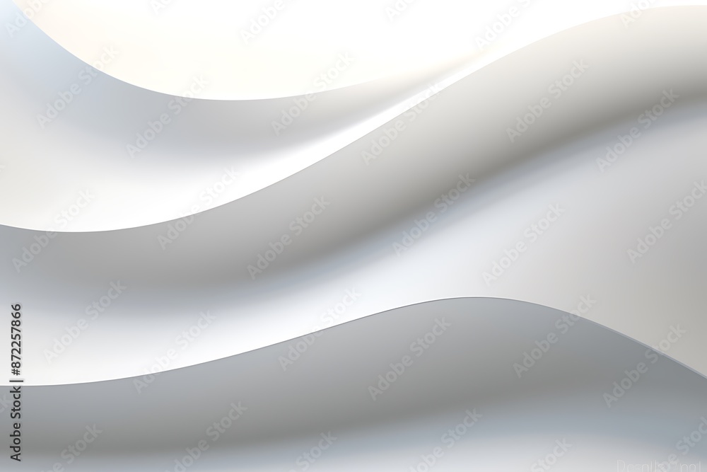 Poster a seamless abstract white texture background featuring elegant swirling curves in a wave pattern, se