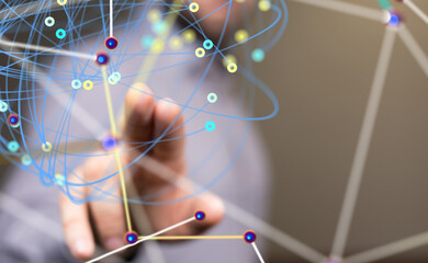 conference Digital Network and data concept 3d