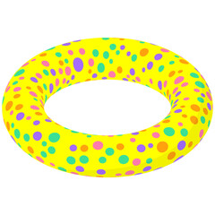 Playful Polka Dot Swim Ring