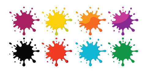 Vibrant Watercolor Splash Vector Art Colorful Abstract Design