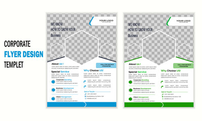 Creative flyer design templet for grow business, colorful corporate flyer, business flyer.