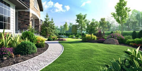 Home landscaping service .