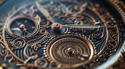 A collection of vintageinspired watches featuring intricate patterns and embossed details capturing the essence of nostalgia and luxury.