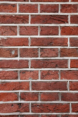 Old red brick wall background