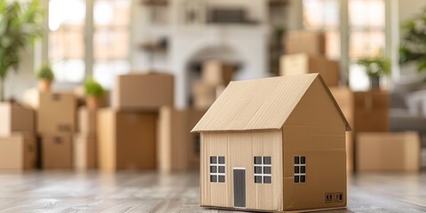 moving into a new house concept