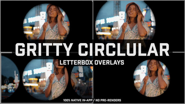Gritty Circlular LetterBox Overlays