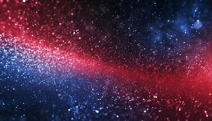 Obraz premium Abstract patriotic red white and blue glitter sparkle background for voting, memorial, labor day and election day , generated by AI. High quality photo