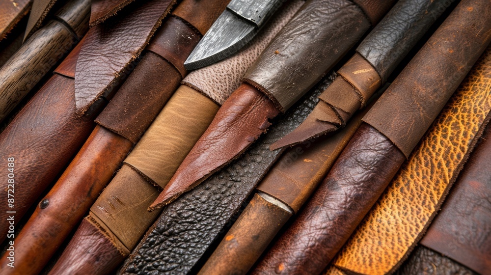 Poster a selection of leather edging tools their curved and tapered edges ideal for creating smooth finishe