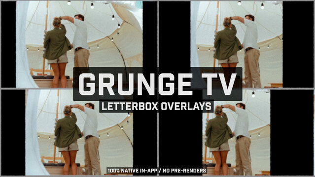 Grunge TV LetterBox Overlays