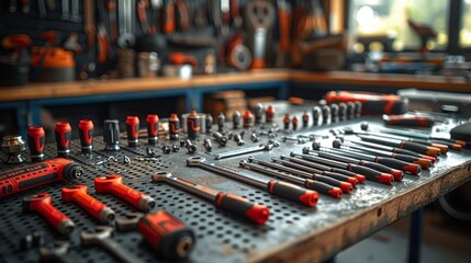 Tools and Equipment in a Workshop - Generative AI