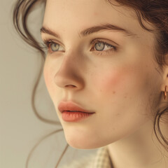 close up portrait of a woman
