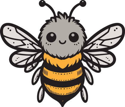 recommend clip art: Bee silhouette black vector flat illustration. Honey Bee icon, honey bee silhouette on white background.  black and white, silhouette bee collection. Vector illustration for drawing.