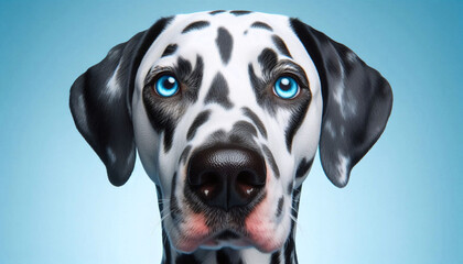 Portrait of Dalmatian Dog, Stock Illustration