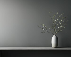 Grey and white minimalist design elements showcased in sleek, contemporary settings
