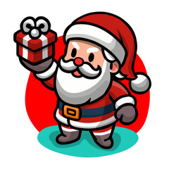 santa claus with gifts