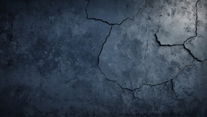 Cracked concrete wall with light shining through it