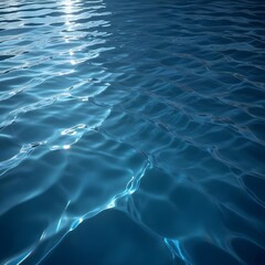Rippling blue water surface with light reflections