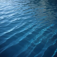 Obraz premium Rippling blue water surface with light reflections