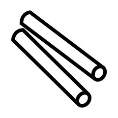 Chalk icon design in filled and outlined style