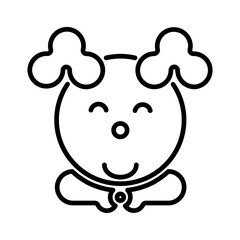 Clown head icon design in filled and outlined style