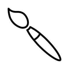 Paint brush icon design in filled and outlined style
