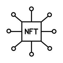NFT wallet icon design in filled and outlined style