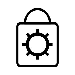 Privacy settings icon design in filled and outlined style
