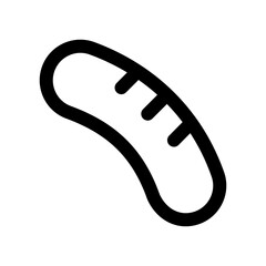Sausage icon design in filled and outlined style