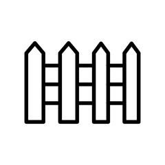 fence icon design in filled and outlined style