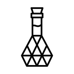 holy water bottle icon design in filled and outlined style