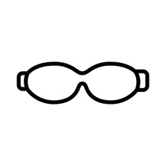 Fototapeta premium Swimming Glasses icon design in filled and outlined style