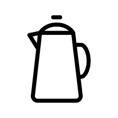 Teapot icon design in filled and outlined style