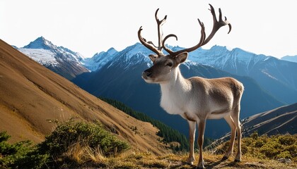 Fototapeta premium deer in the mountains