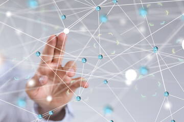 conference Digital Network and data concept 3d