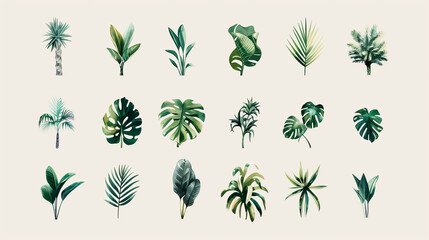 Discover our collection of stylish plant icons, designed to enhance your home decor or botanical designs. These versatile illustrations are perfect for adding a touch of greenery to your space.