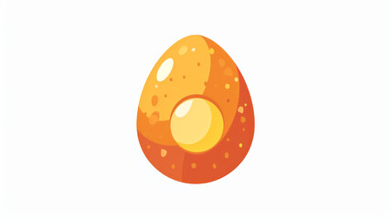 Obraz premium Vector illustration of an egg icon on a white background.