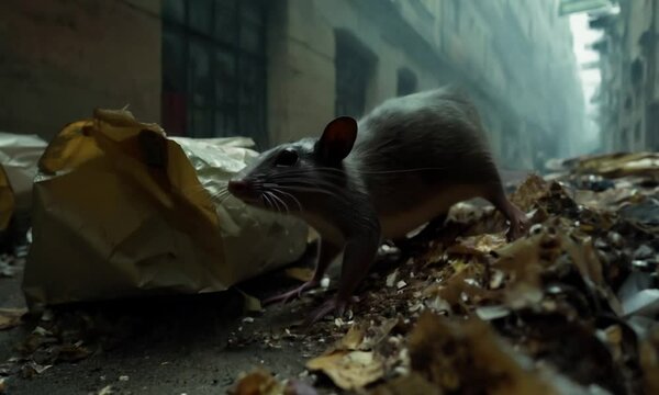 As a result of human pollution, rats begin to nest in garbage, which carries health risks by being carriers of diseases.	
