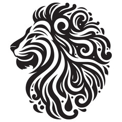 Obraz premium Lion Silhouette Vector