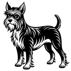 illustration of a Dog silhouette