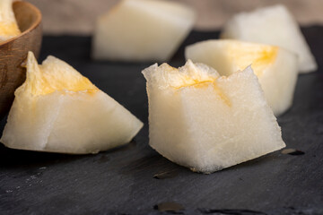 fresh melon cooked for nutrition