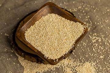 not cooked healthy quinoa porridge grains