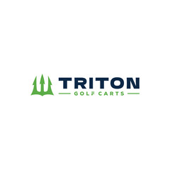 triton  logo design vector modern