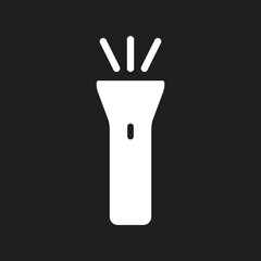 Flashlight lantern icon in 3 form.