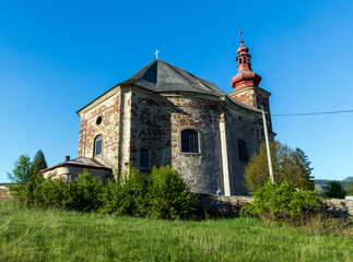 Forgotten beauty, church of St. Anny, Viznov, Broumov, Czech republic