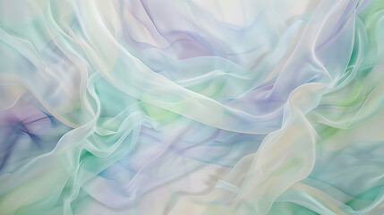 Obraz premium Soft Flowing Lines: Pastel Abstract Art