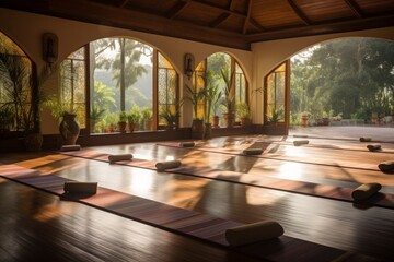 Studio for yoga and morning meditation in a tropical oasis - Powered by Adobe