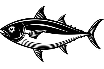 marine fish silhouette vector illustration