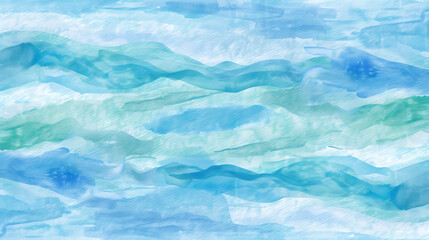 Aqua Waves: Gentle Watercolor Rhythm