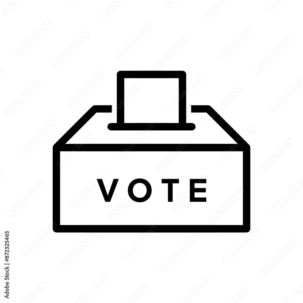 Poster vote icon with simple and modern design isolated on transparent background